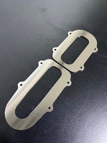 Brushed Stainless Steel Rear Axle Protector Plates
