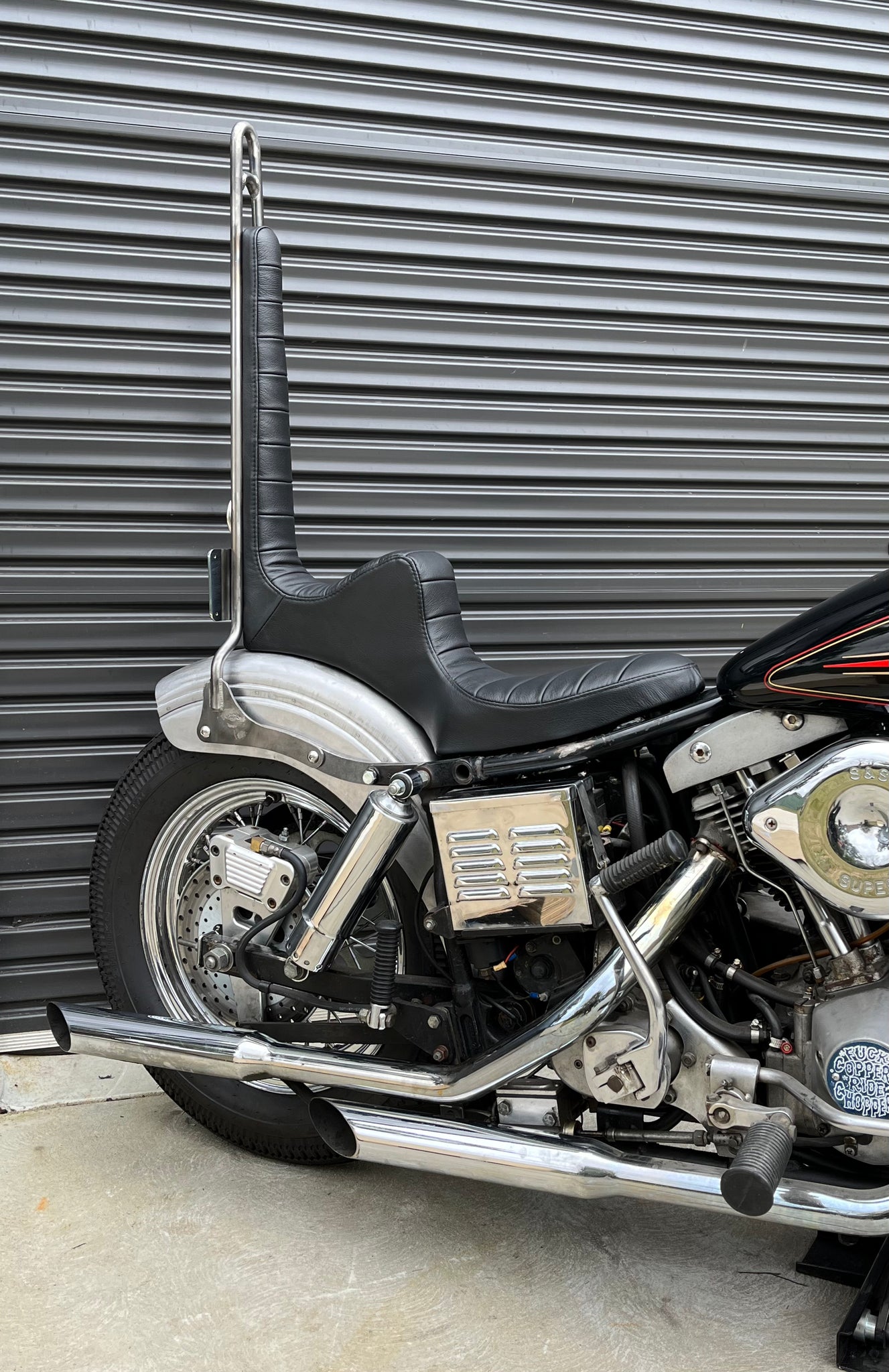 Shovelhead sissy bar deals