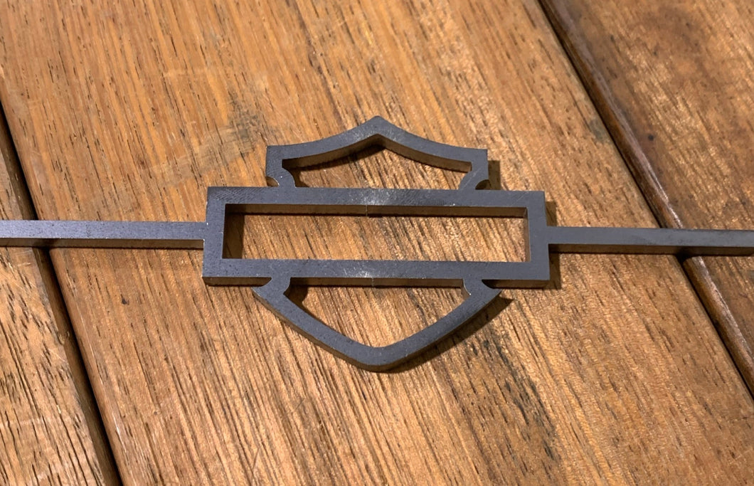 Sissy Bar Laser Cut Logo Detail