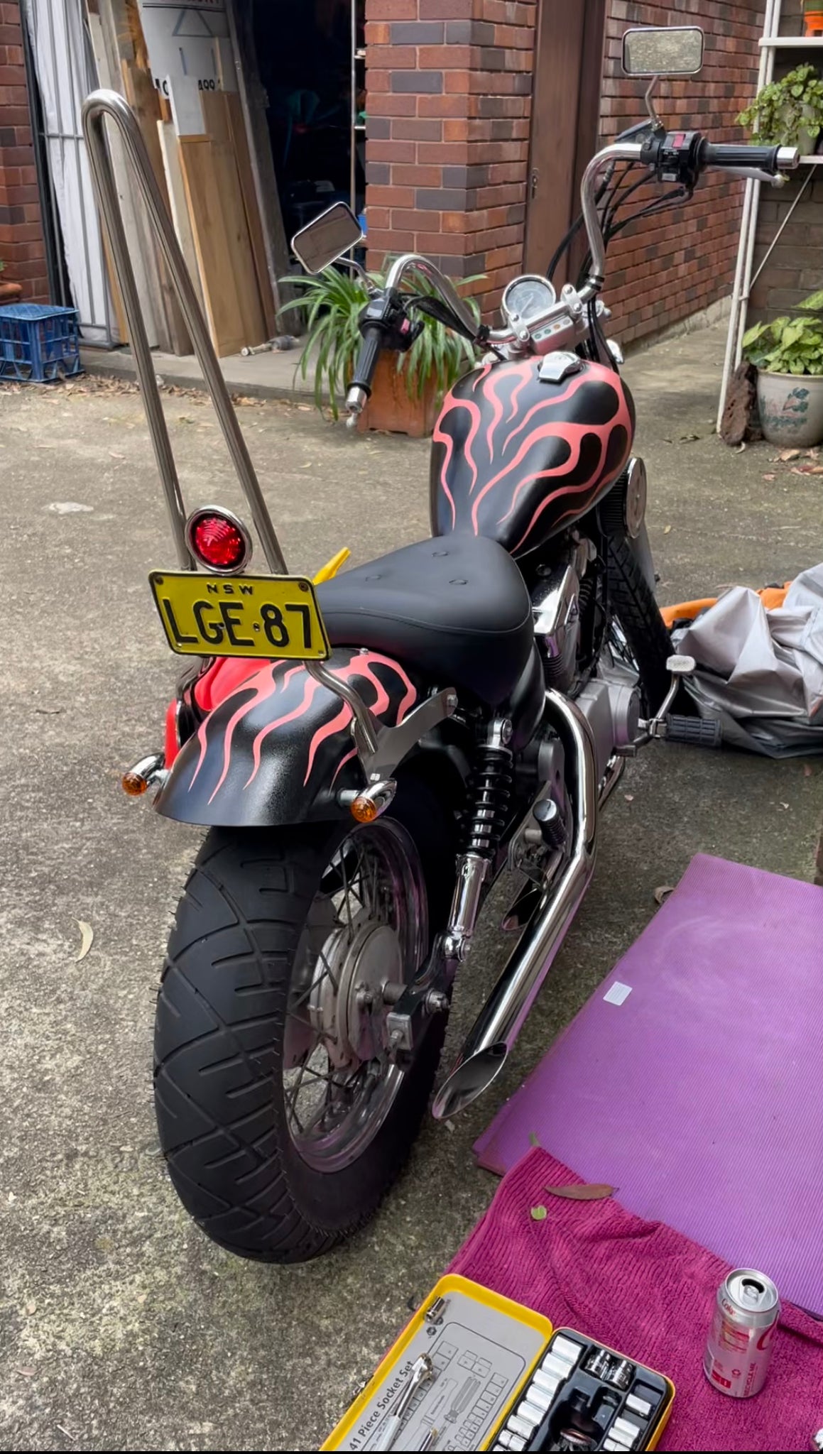 Yamaha Virago XV 250 97 16 Sissybar Bar None Moto